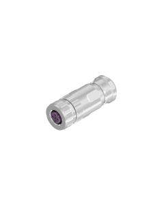 Female connector axial • M12x1 • 4- pos. • Shielded • B-coded • max. 1,5 mm²