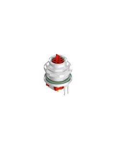 Sockets • Back panel mounting • M8x1 • 4- pos. • 6 mm • P-coded • Printanschluss • Shielded  M12x1 • Female connector axial • Socket two-piece • Shielded