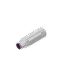 Stecker axial • M12x1 • Crimp • Geschirmt • Kupferlegierung • B-codiert • 0,22 mm² - 0,5 mm²