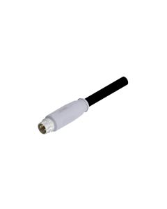 Stecker axial • A-codiert • Anschlussleitung • M8x1 • 3-pol. • 5 m • 0,25 mm² • TPU halogenfrei hochflexibel • Ungeschirmt