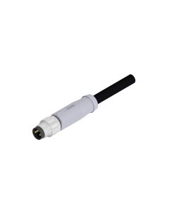Stecker axial • A-codiert • Anschlussleitung • M8x1 • 3-pol. • 2 m • 0,5 mm² • TPU halogenfrei hochflexibel • Ungeschirmt