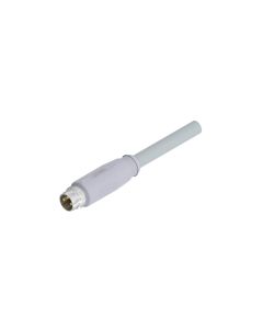 Stecker axial • A-codiert • Anschlussleitung • M8x1 • 3-pol. • 5 m • 0,25 mm² • PVC • Ungeschirmt