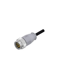 Male connector axial • single ended • 7/8 • 4- pos. • 2 m • 0,75 mm² • TPU halogeenfree high flexible • Unshielded