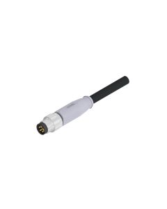 Stecker axial • B-codiert • Anschlussleitung • M8x1 • 5-pol. • 2 m • 3x0,14 mm² + 2x0,34 mm² • TPU UL, halogenfrei • Ungeschirmt