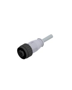 Female connector axial • single ended • RD24 • 3-pos.+PE • 2 m • 0,75 mm² • PVC • Unshielded