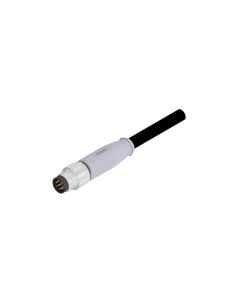 Stecker axial • A-codiert • Anschlussleitung • M8x1 • 8-pol. • 2 m • 0,14 mm² • TPU halogenfrei hochflexibel • Ungeschirmt