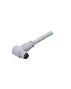 Female connector angled • A-coded • single ended • M8x1 • 3-pos. • 2 m • 0,25 mm² • PVC • Unshielded