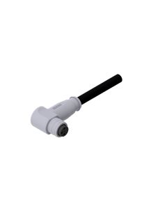 Female connector angled • A-coded • single ended • M8x1 • 3-pos. • 2 m • 0,25 mm² • TPU halogeenfree high flexible • Unshielded