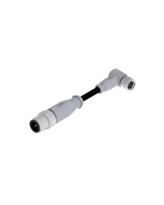 Stecker axial • A-codiert • Verbindungsleitung • M12x1 • 3-pol. • 3 m • 0,34 mm² • TPU halogenfrei hochflexibel • Ungeschirmt