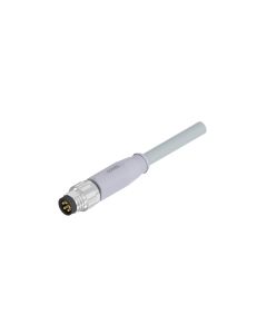 Male connector axial • B-coded • single ended • M8x1 • 5- pos. • 2 m • 0,25 mm² • PVC • Unshielded