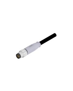 Stecker axial • B-codiert • Anschlussleitung • M8x1 • 5-pol. • 2 m • 0,25 mm² • TPU halogenfrei hochflexibel • Ungeschirmt
