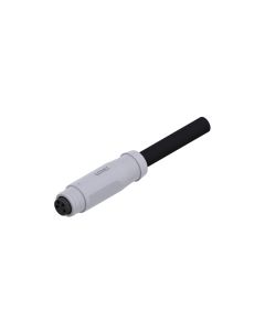 Female connector axial • A-coded • single ended • M8x1 • 4- pos. • 2 m • 0,25 mm² • TPU UL, halogenfree • Unshielded