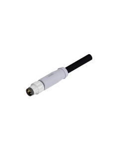 Stecker axial • A-codiert • Anschlussleitung • M8x1 • 4-pol. • 2 m • 0,5 mm² • TPU halogenfrei hochflexibel • Ungeschirmt