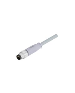 Stecker axial • A-codiert • Anschlussleitung • M8x1 • 3-pol. • 2 m • 0,25 mm² • PVC • Ungeschirmt