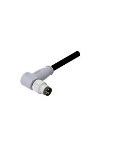 Male connector angled • A-coded • single ended • M8x1 • 4- pos. • 2 m • 0,25 mm² • TPU halogeenfree high flexible • Unshielded