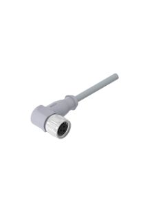 Kupplung gewinkelt • C-codiert • Anschlussleitung • M12x1 • 2-pol.+PE • 2 m • 0,34 mm² • PVC • Ungeschirmt