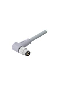 Male connector angled • A-coded • single ended • M8x1 • 4- pos. • 2 m • 0,25 mm² • PVC • Unshielded