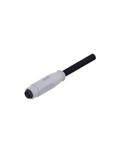 Female connector axial • A-coded • single ended • M8x1 • 3-pos. • 2 m • 0,25 mm² • TPU halogeenfree high flexible • Unshielded