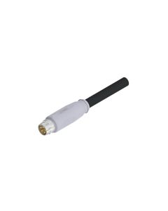 Stecker axial • B-codiert • Anschlussleitung • M8x1 • 5-pol. • 5 m • 3x0,14 mm² + 2x0,34 mm² • TPU halogenfrei hochflexibel • Ungeschirmt