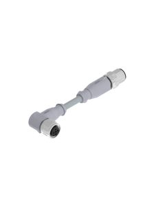 Kupplung gewinkelt • A-codiert • Verbindungsleitung • M12x1 • 5-pol. • 3 m • 0,34 mm² • PVC • Ungeschirmt