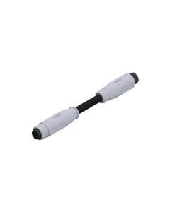 Female connector axial • A-coded • Double ended • M8x1 • 3-pos. • 0,3 m • 0,25 mm² • TPU halogeenfree high flexible • Unshielded