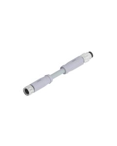 Kupplung axial • A-codiert • Verbindungsleitung • M8x1 • 3-pol. • 0,3 m • 0,5 mm² • PVC • Ungeschirmt