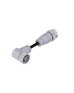 Female connector angled • Double ended • 7/8 • 4- pos. • 1 m • 0,75 mm² • TPU halogeenfree high flexible • Unshielded