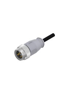 Male connector axial • single ended • 7/8 • 2-pos.+PE • 2 m • 1,5 mm² • TPU halogeenfree high flexible • Unshielded