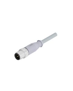 Stecker axial • A-codiert • Anschlussleitung • M12x1 • 5-pol. • 2 m • 0,34 mm² • PVC geschirmt • Geschirmt
