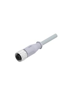 Kupplung axial • A-codiert • Anschlussleitung • M12x1 • 5-pol. • 2 m • 0,34 mm² • PVC geschirmt • Geschirmt