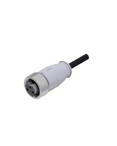 Kupplung axial • Anschlussleitung • 7/8 • 2-pol.+PE • 2 m • 0,75 mm² • TPU halogenfrei hochflexibel • Ungeschirmt
