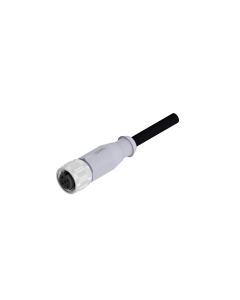 Female connector axial • A-coded • single ended • M12x1 • 5- pos. • 2 m • 0,34 mm² • TPU halogeenfree high flexible • Unshielded