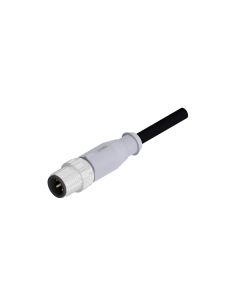 Male connector axial • A-coded • single ended • M12x1 • 5- pos. • 2 m • 0,34 mm² • TPU halogeenfree high flexible • Unshielded
