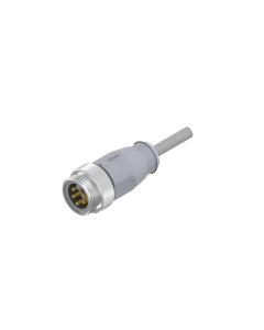Male connector axial • single ended • 7/8 • 4- pos. • 2 m • 0,75 mm² • PVC • Unshielded