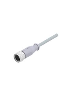 Kupplung axial • C-codiert • Anschlussleitung • M12x1 • 2-pol.+PE • 10 m • 0,34 mm² • PVC • Ungeschirmt