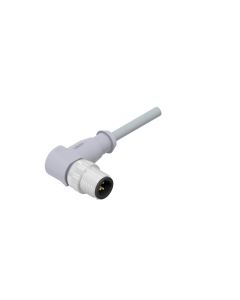 Stecker gewinkelt • C-codiert • Anschlussleitung • M12x1 • 2-pol.+PE • 2 m • 0,34 mm² • PVC • Ungeschirmt