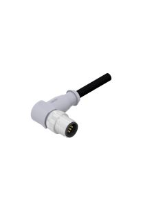 Stecker gewinkelt • A-codiert • Anschlussleitung • M12x1 • 5-pol. • 2 m • 0,34 mm² • TPU halogenfrei hochflexibel • Ungeschirmt