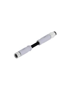 Kupplung axial • A-codiert • Verbindungsleitung • M8x1 • 4-pol. • 1,5 m • 0,5 mm² • TPU halogenfrei hochflexibel • Ungeschirmt