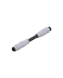 Female connector axial • B-coded • Double ended • M8x1 • 5- pos. • 0,3 m • 0,25 mm² • TPU halogeenfree high flexible • Unshielded