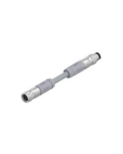 Female connector axial • A-coded • Double ended • M8x1 • 4- pos. • 0,3 m • 0,25 mm² • PVC shielded • Shielded