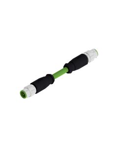 Stecker axial • D-codiert • Verbindungsleitung • M12x1 • 4-pol. • 3 m • AWG22 • TPU UL • Geschirmt