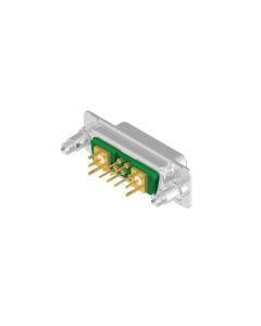 D-SUB Combination Standard • 7W2  [○ • ○] • Buchse • Lötpin gerade • 50 Ohm