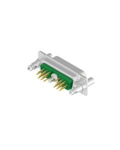 D-SUB Combination High Density • 19W1  [ • ○ • ] • Buchse • Lötpin gerade • 50 Ohm • Crimp / Crimp abgewinkelt