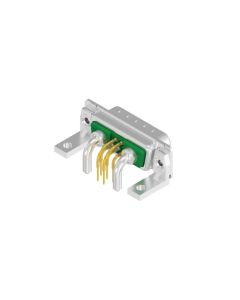 D-SUB Combination Standard • 7W2  [○ • ○] • Stift • Lötpin abgewinkelt 9,40 mm • 50 Ohm • Crimp / Crimp abgewinkelt