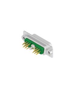 D-SUB Combination High Density • 19W1  [ • ○ • ] • Buchse • Lötpin gerade • 50 Ohm • Crimp / Crimp abgewinkelt