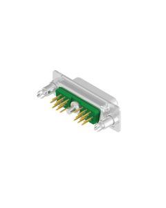 D-SUB Combination High Density • 19W1  [ • ○ • ] • Buchse • Lötpin gerade • 50 Ohm • Crimp / Crimp abgewinkelt