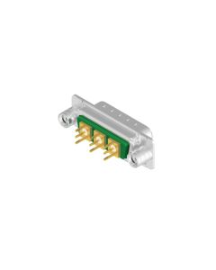D-SUB Combination Standard • 3W3  [○○○] • Stift • Einbaustecker • 50 Ohm • Lötpin gerade