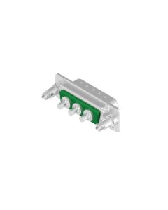 D-SUB Combination Standard • 3W3  [○○○] • Stift • Einbaustecker • 50 Ohm • Crimp / Crimp abgewinkelt
