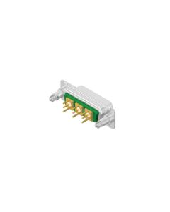 D-SUB Combination Standard • 3W3  [○○○] • Socket • Panel mounted receptacle • 50 Ohm • Solder pin straight