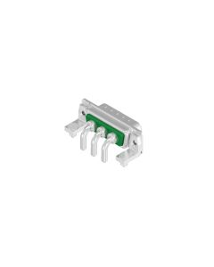 D-SUB Combination Standard • 3W3  [○○○] • Plug • Panel mounted receptacle • 50 Ohm • Crimp / crimp angled